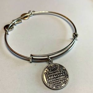 3/$15 Alex and Ani Positive silver bracelet